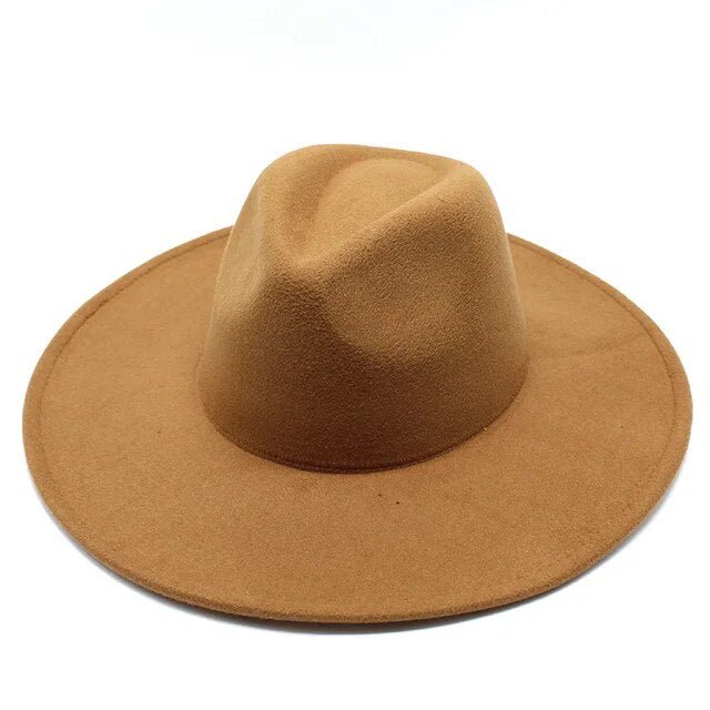 Wide Brim Woolen Jazz Hat - Kelly Obi New York