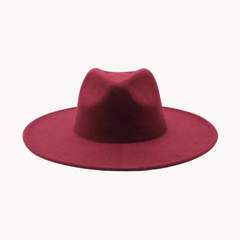 Wide Brim Woolen Jazz Hat - Kelly Obi New York