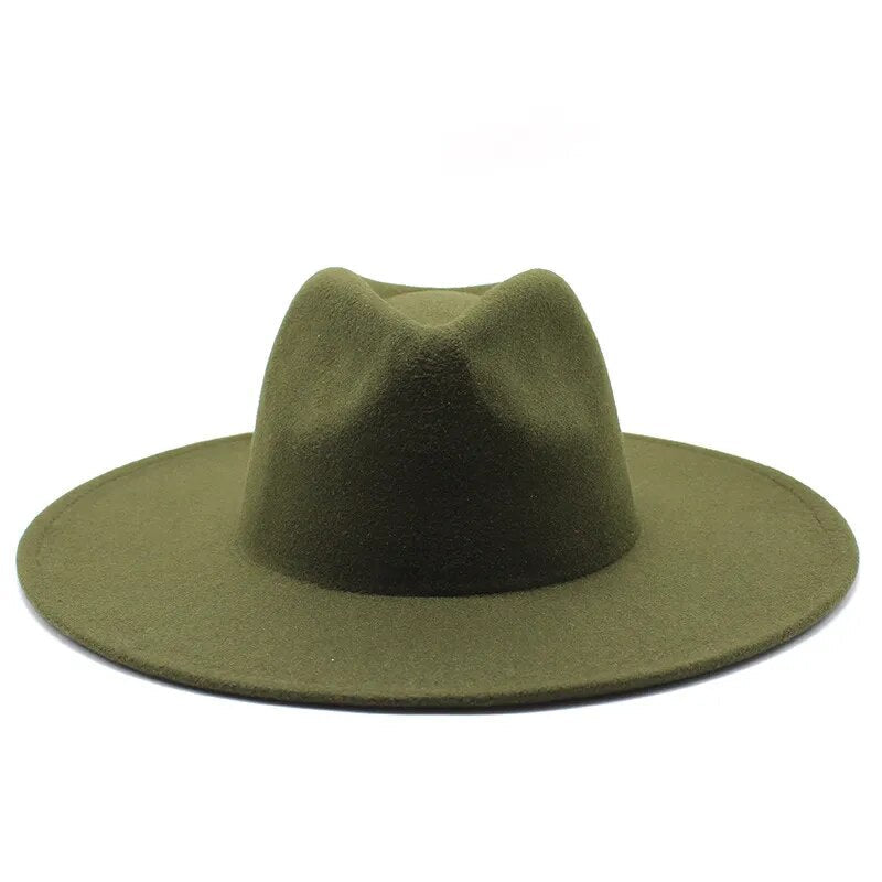 Wide Brim Woolen Jazz Hat - Kelly Obi New York