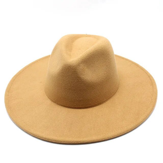 Wide Brim Woolen Jazz Hat - Kelly Obi New York