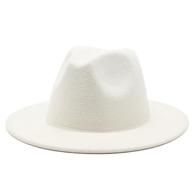 Wide Brim Woolen Jazz Hat - Kelly Obi New York