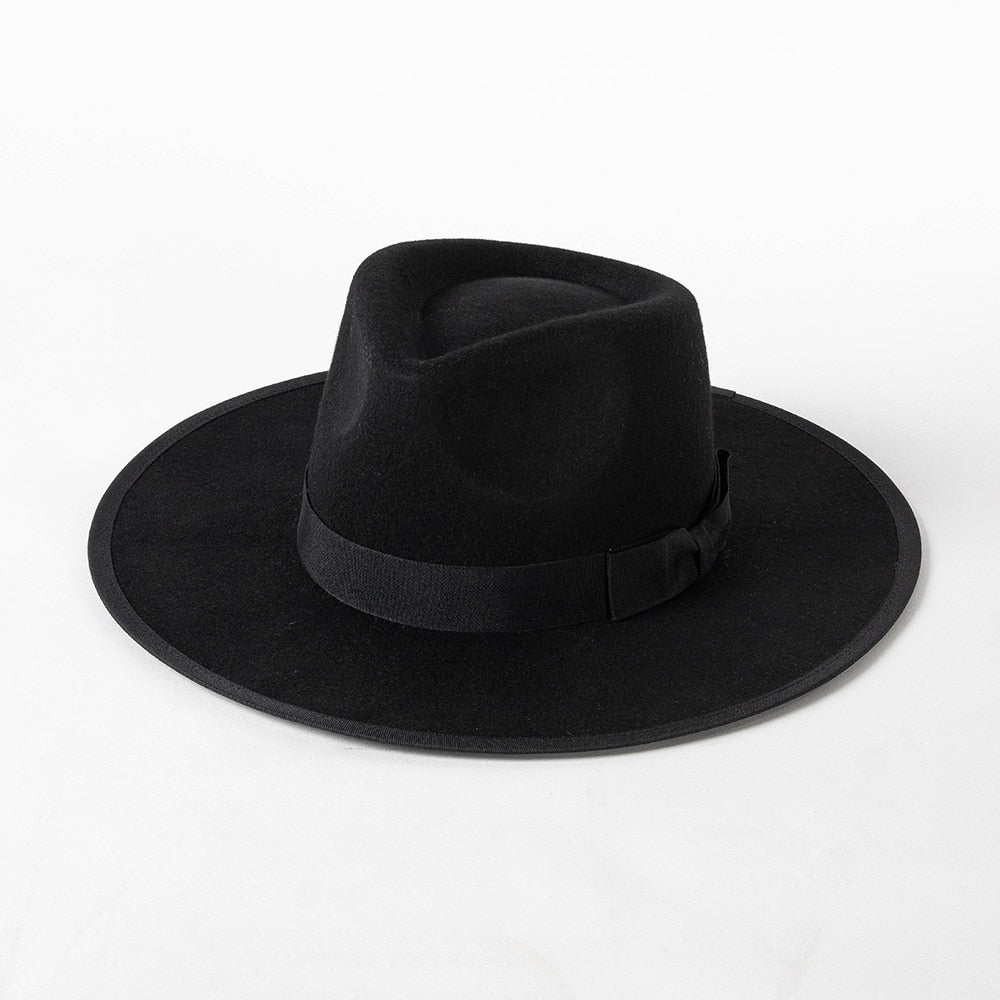 Wool Fedora with Ribbon - Kelly Obi New York