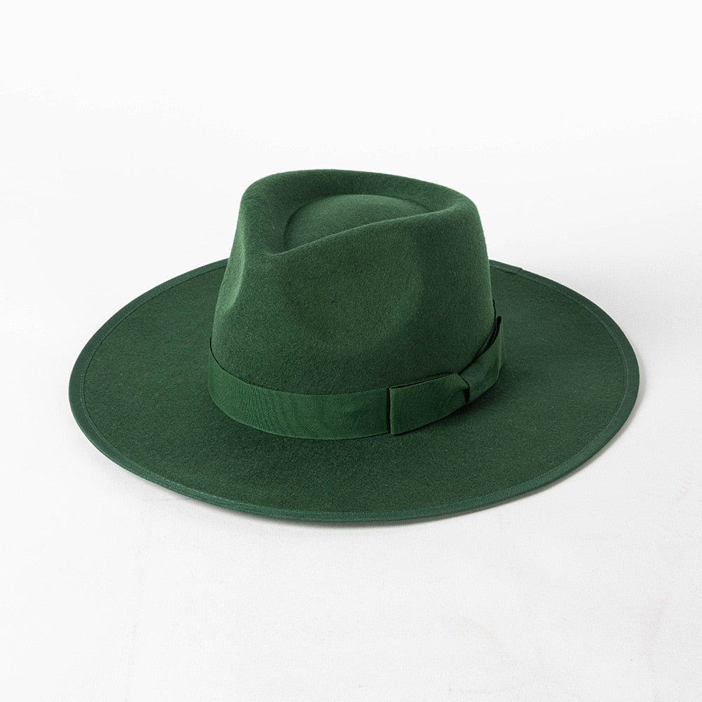 Wool Fedora with Ribbon - Kelly Obi New York