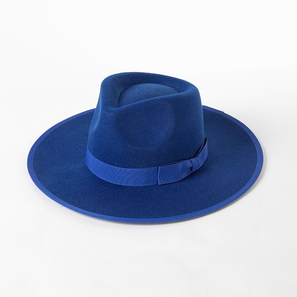 Wool Fedora with Ribbon - Kelly Obi New York