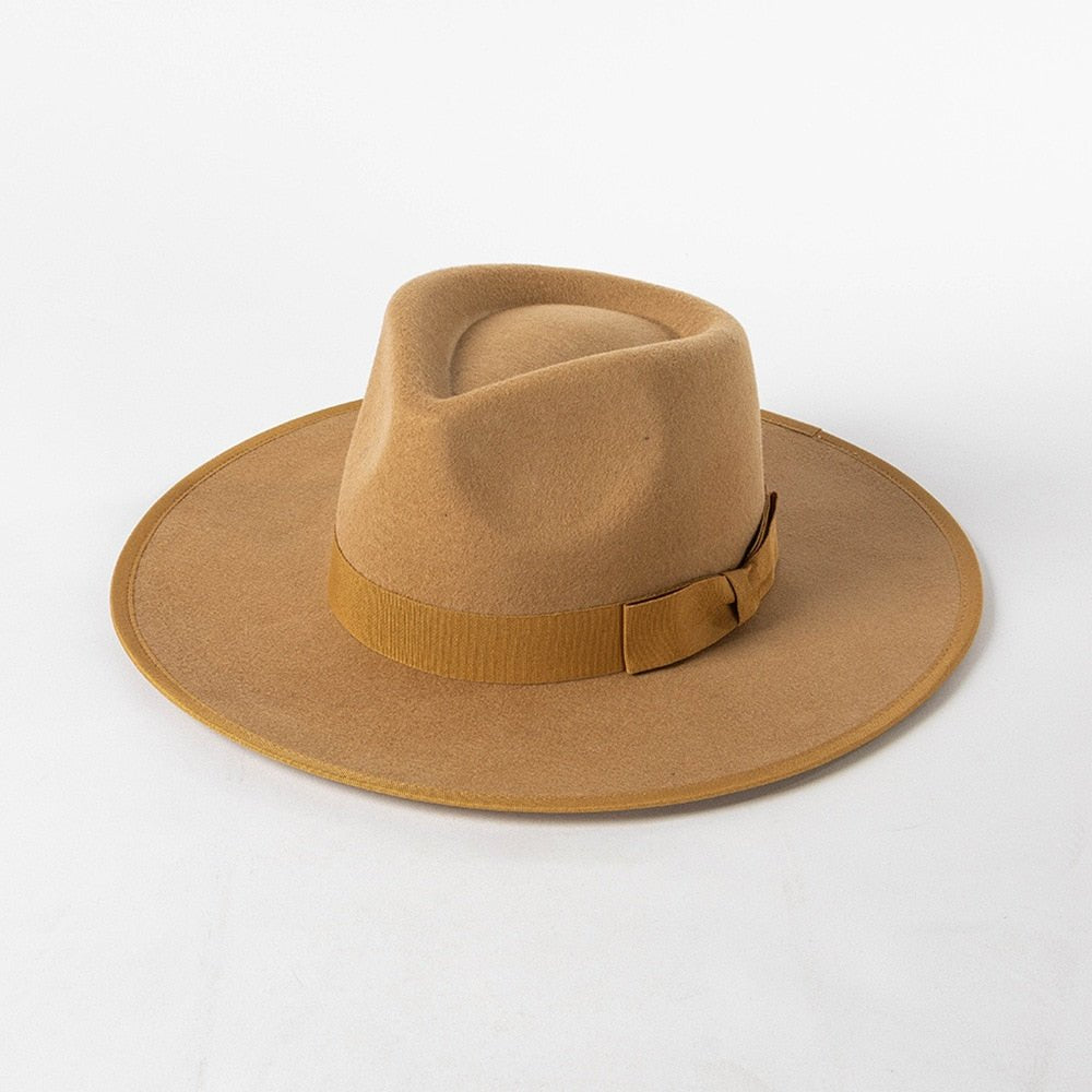 Wool Fedora with Ribbon - Kelly Obi New York