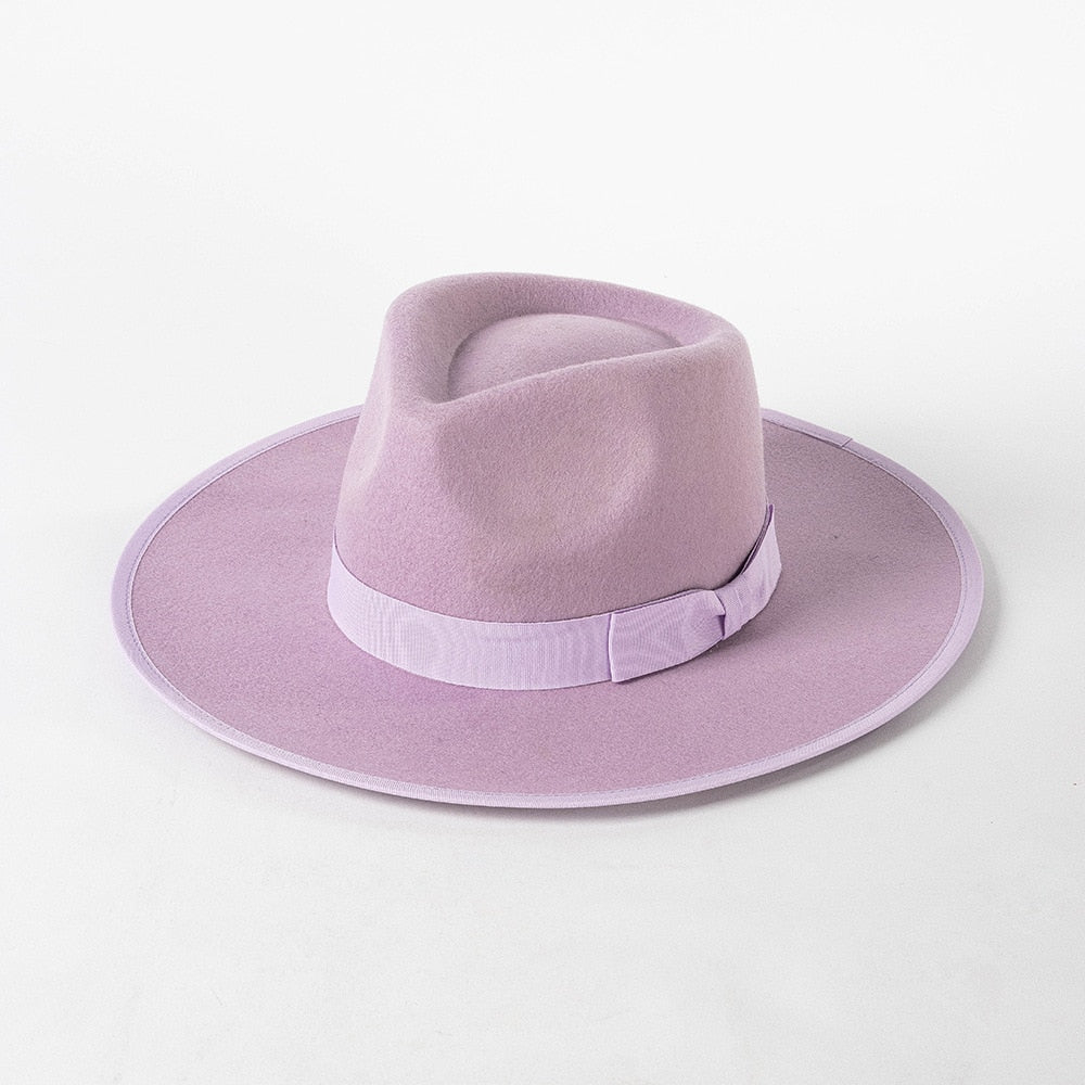 Wool Fedora with Ribbon - Kelly Obi New York