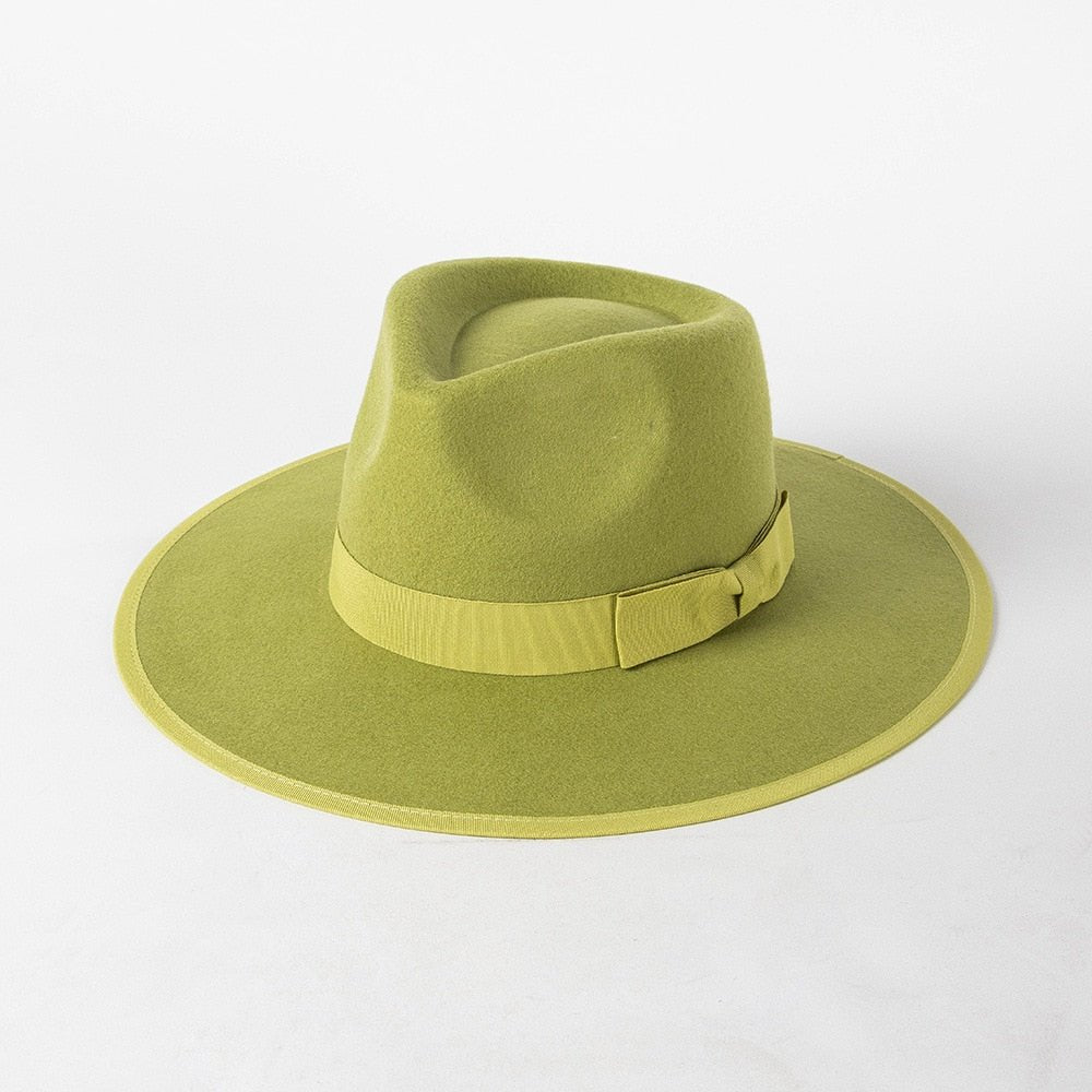 Wool Fedora with Ribbon - Kelly Obi New York