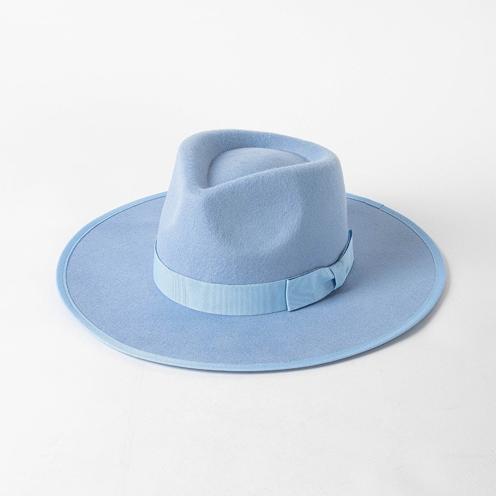 Wool Fedora with Ribbon - Kelly Obi New York