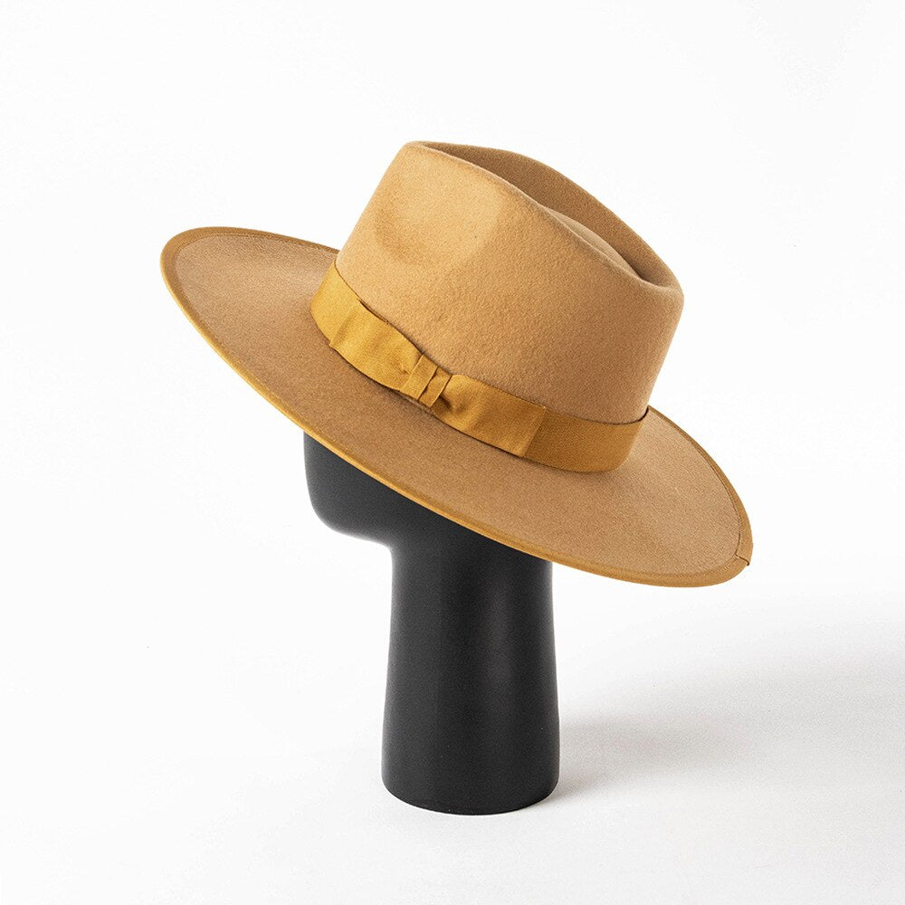 Wool Fedora with Ribbon - Kelly Obi New York